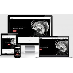 (自适应手机端)pbootcms响应式数码电子产品网站模板 html5智能音响设备网站源码