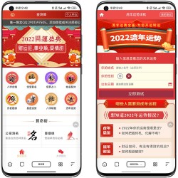 2022新虎年运势测算/宝宝起名/塔罗牌占卜/八字合婚/紫微斗数多合一在线测算系统源码