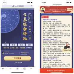 2024版生辰八字综合详批测算/周易运势测算/塔罗占卜/姓名配对/个人测算系统二开版