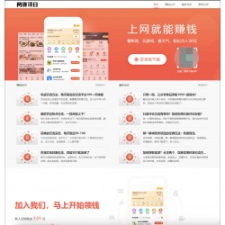 网赚APP软件官网主题源码/主题app官网引导页源码